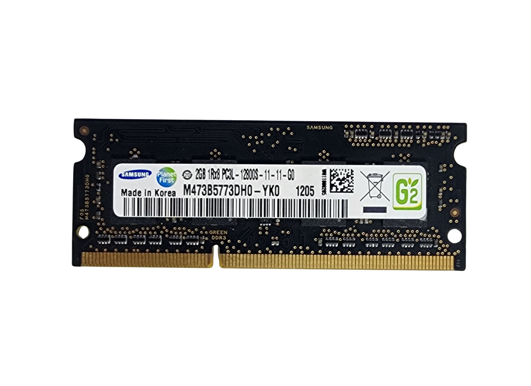 MEMORIA RAM SAMSUNG DRR3L 2GB 1RX8 PC3L-12800S-11-11-G0 USADO