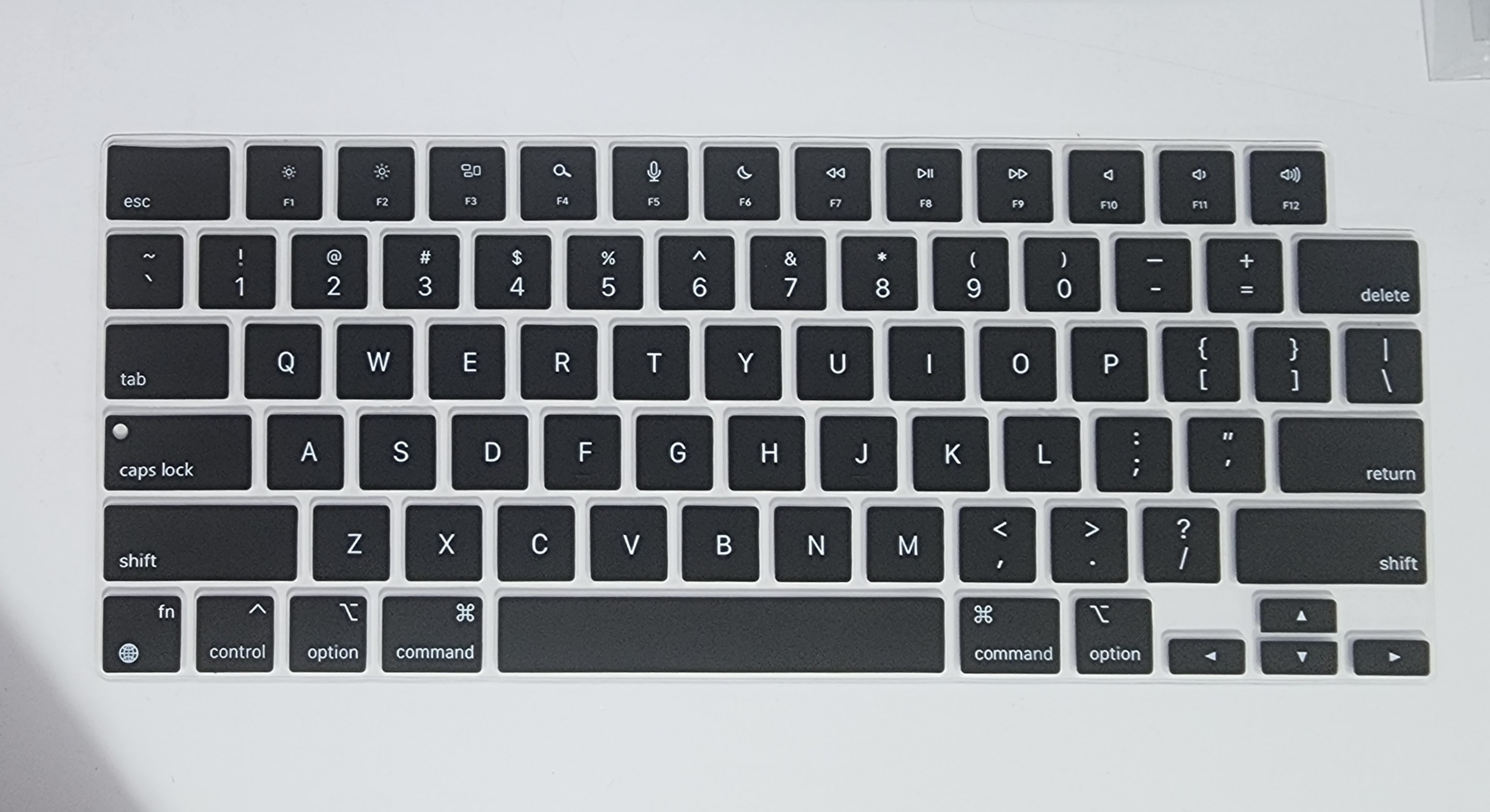 FUNDA DE TECLADO PARA MACBOOK US ING 13.6" M2 M3 M4 A2442 A2681 A3113 A2941 A3240 A2779 A2918 A2992 A3185 A3112 A3401 A2485 A2780 A3403 C/ ID TACTIL NUEVO
