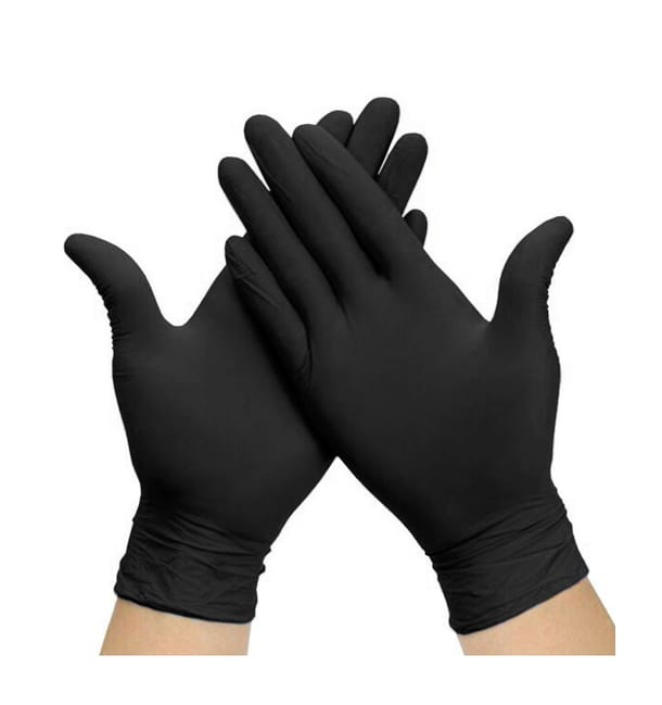 Guantes Negros de Nitrilo especiales para electronica 