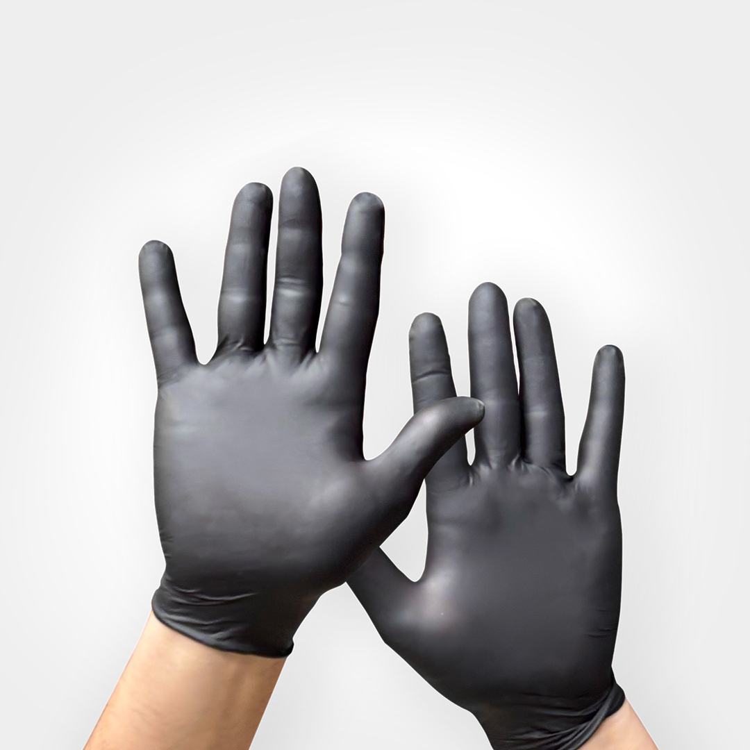 Guantes Negros de Nitrilo especiales para electronica 