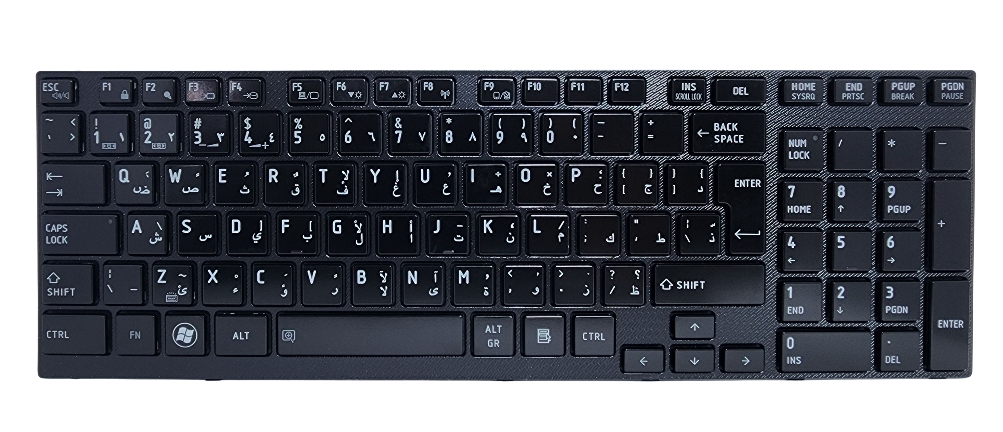 TECLADO PARA LAPTOP TOSHIBA SATELLITE A665 A660 P770 P750 P755 - ARABE