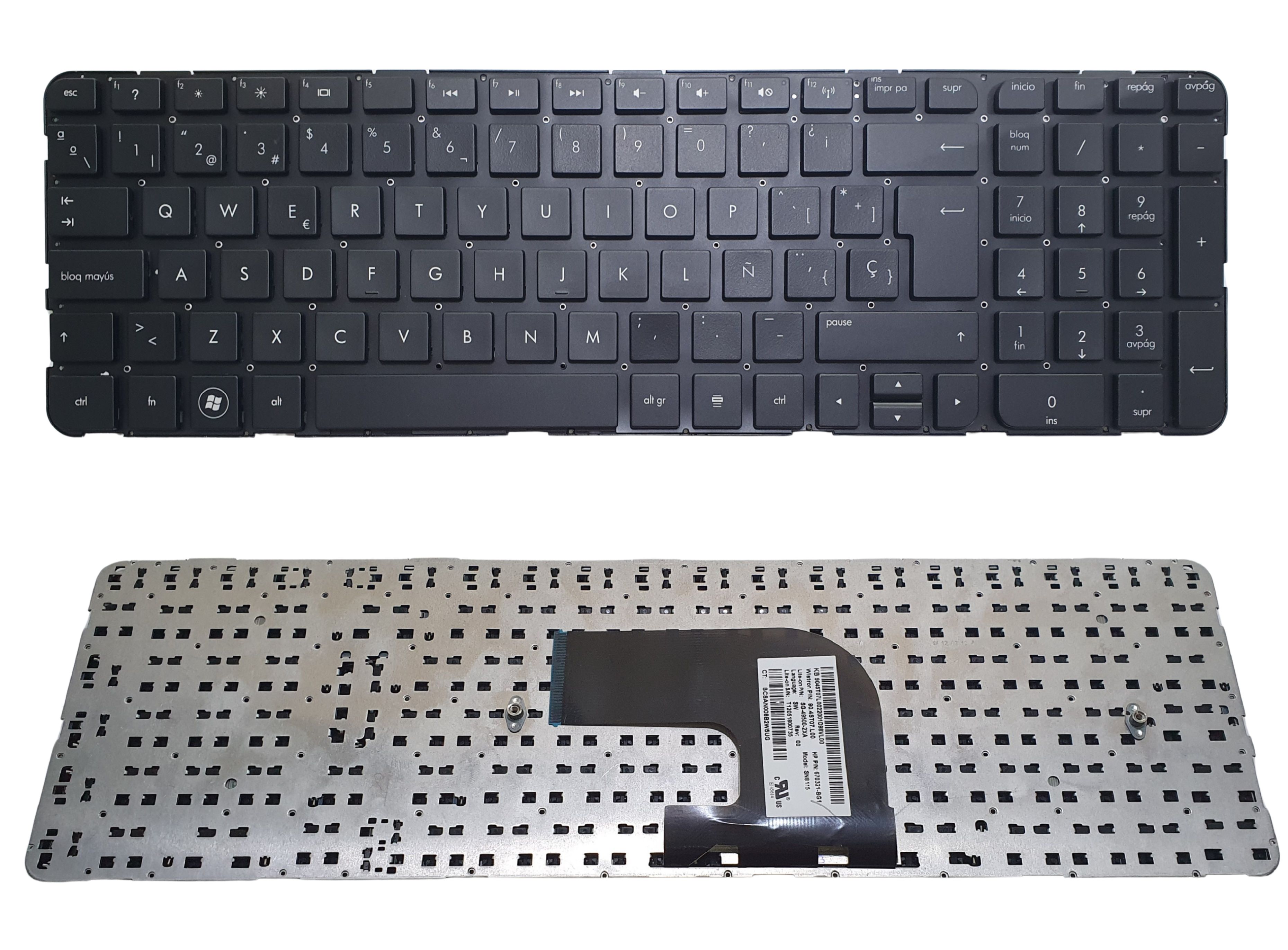 TECLADO HP DV6-7000 DV6-7100 SIN MARCO ORIGINAL SP NUEVO 